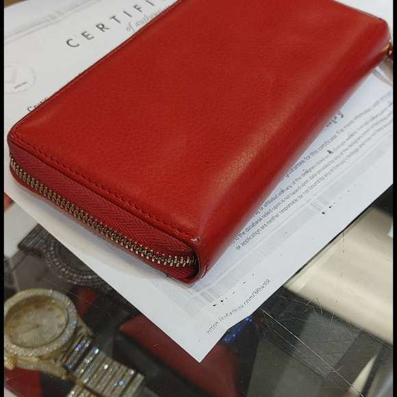 ❤️SOLD❤️ Red Gucci😍GG Zippy Wallet Organizer with Box - Picture 10 of 15